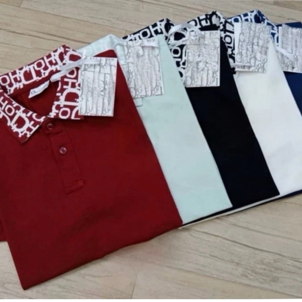 Stylish Men's Polo Shirt Collection - Red, White, Black, Blue